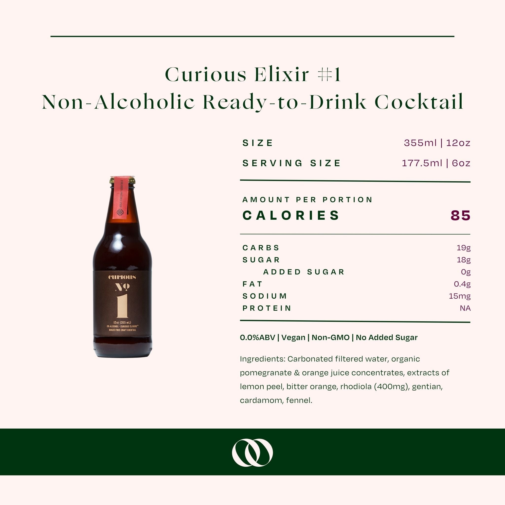 Shop Curious Elixir #1 Non-Alcoholic Cocktail | 0.0% ABV – Boisson