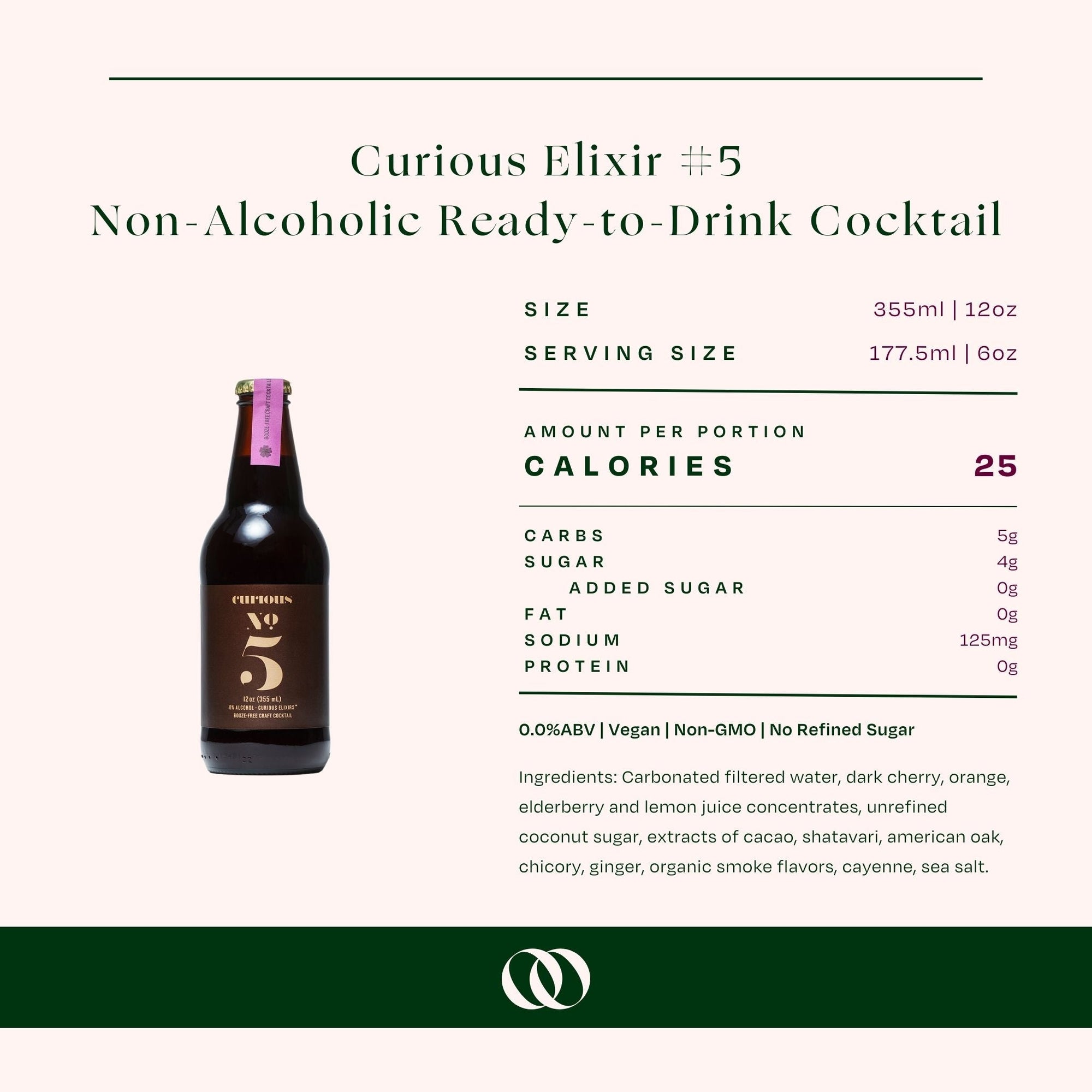 Curious Elixir #5 - Non-Alcoholic Ready-to-Drink Cocktail - Boisson