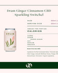 Dram - Ginger Cinnamon Non-Alcoholic CBD Sparkling Switchel (4-pack) - Boisson