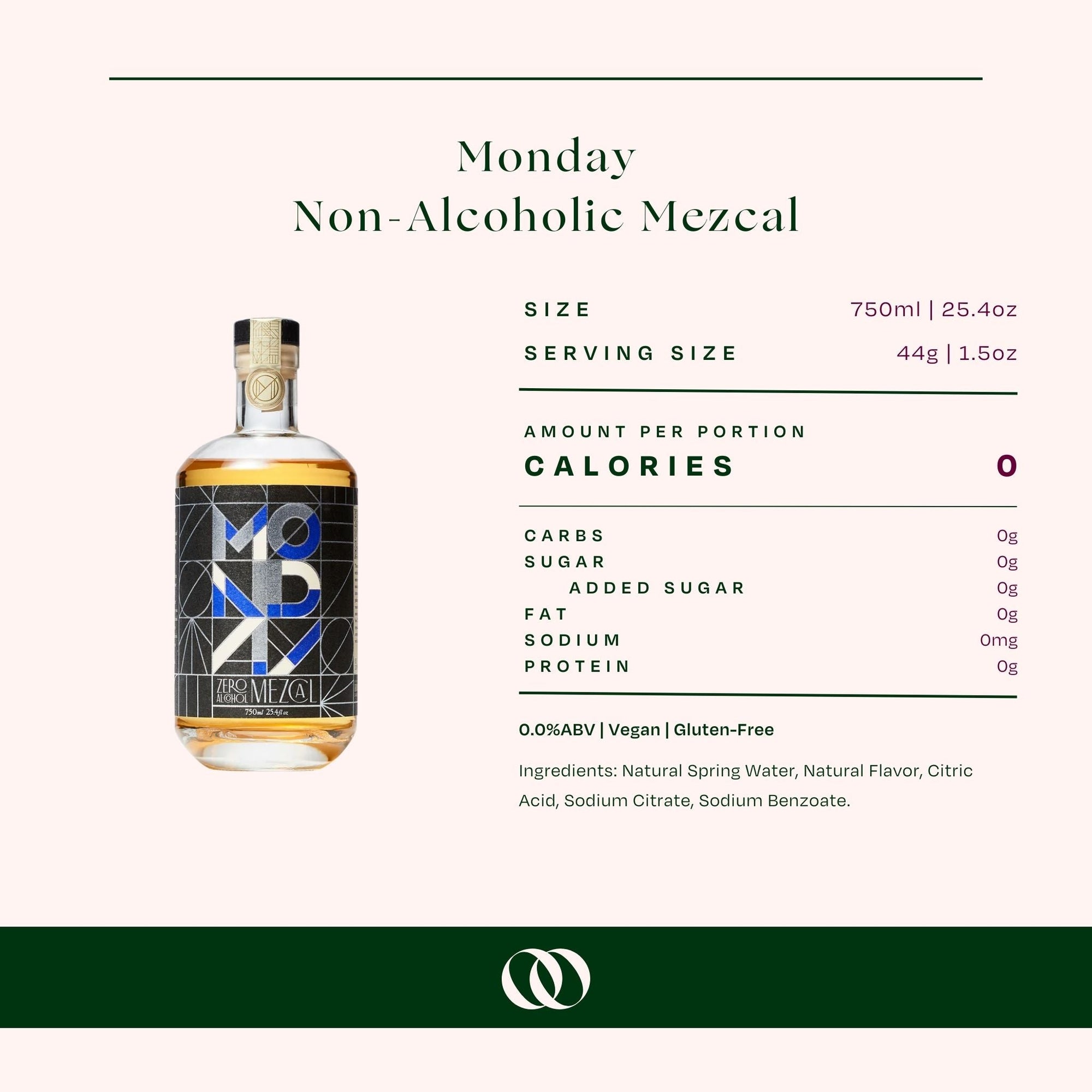 Monday Mezcal - Free of Alcohol, Full of Spirit - 750 ml - Boisson