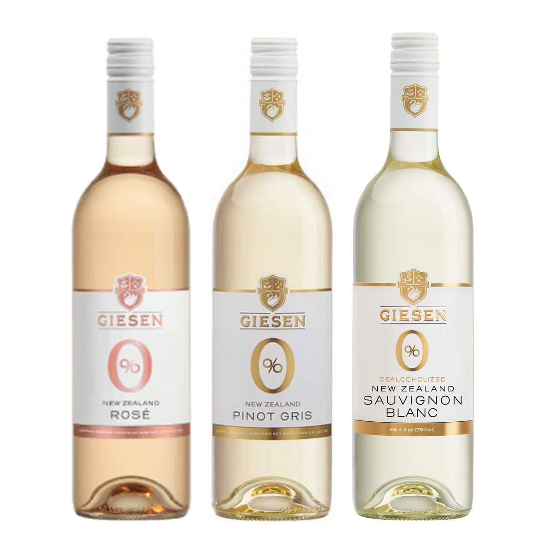 Giesen Taster Pack - 3pk - Non-alcoholic Sauvignon Blanc, Pinot Gris, and Rosé - Boisson — Brooklyn's Non-Alcoholic Spirits, Beer, Wine, and Home Bar Shop in Cobble Hill