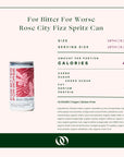 For Bitter For Worse Non-Alcoholic Rose City Fizz (4 pack) - Boisson