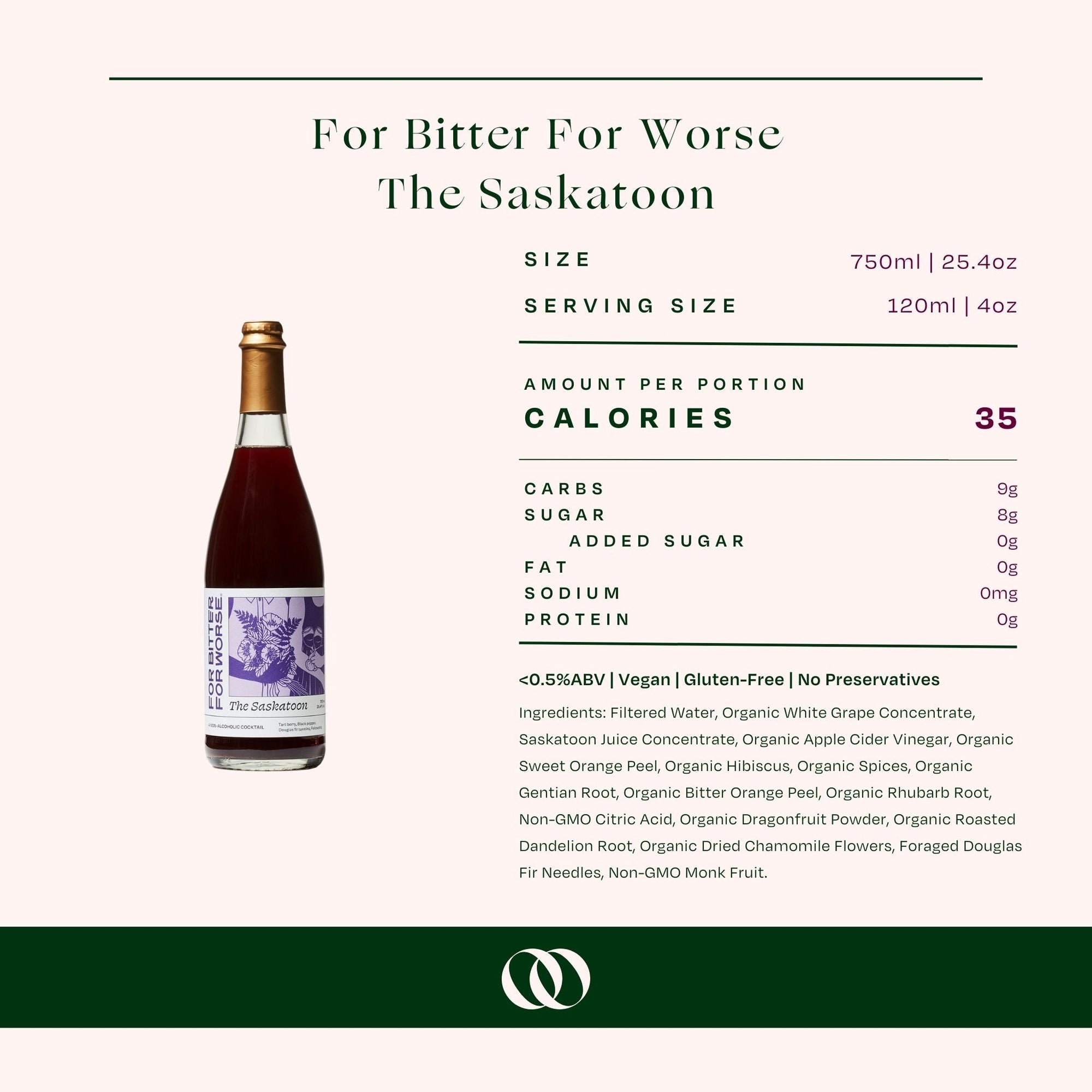 For Bitter For Worse Non-Alcoholic The Saskatoon - Boisson