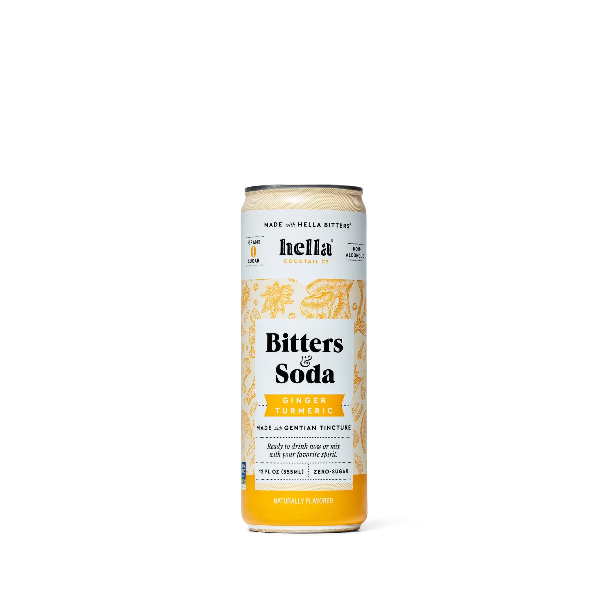 Hella - Ginger Turmeric Bitters & Soda (4 Pack) - Boisson