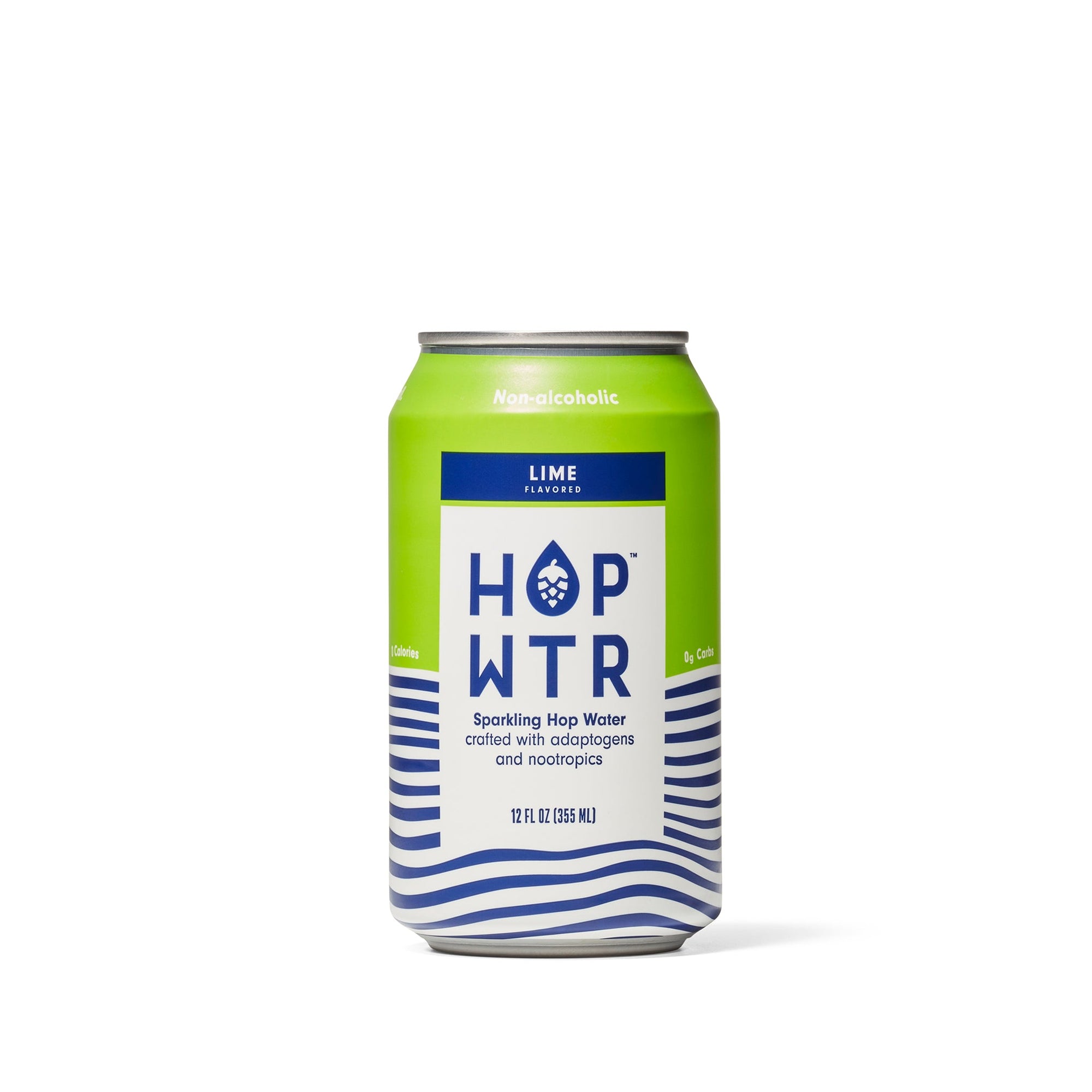 HOP WTR - Lime - Non-Alcoholic Sparkling Hop Water - 6 Pack - Boisson