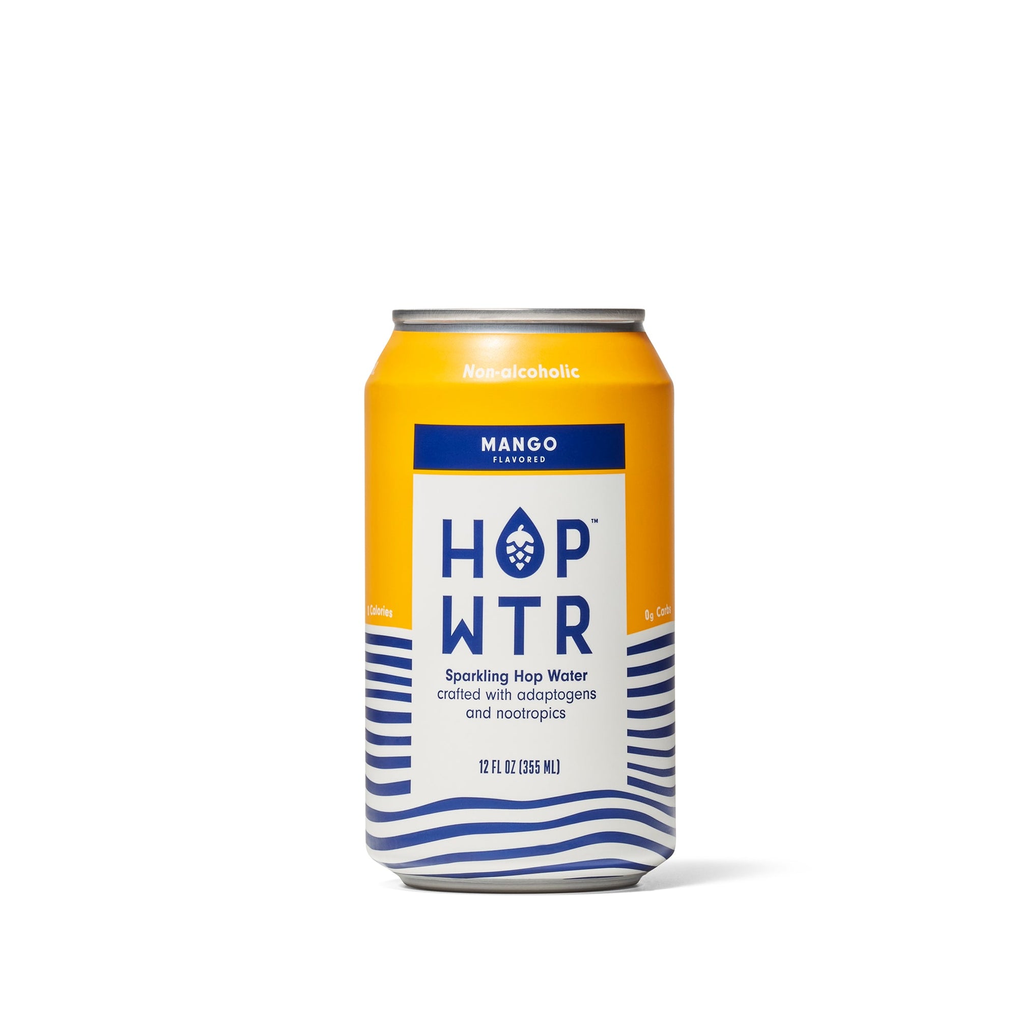 HOP WTR - Mango - Non-Alcoholic Sparkling Hop Water - 6 Pack - Boisson
