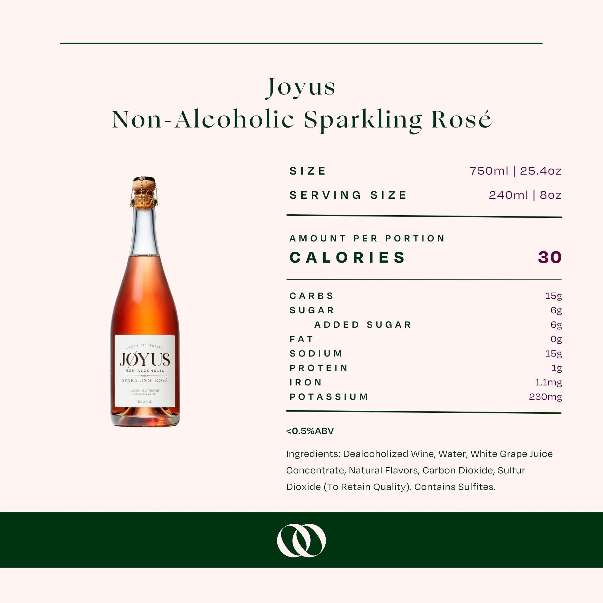 Jøyus - Non-Alcoholic Sparkling Rosé - Boisson