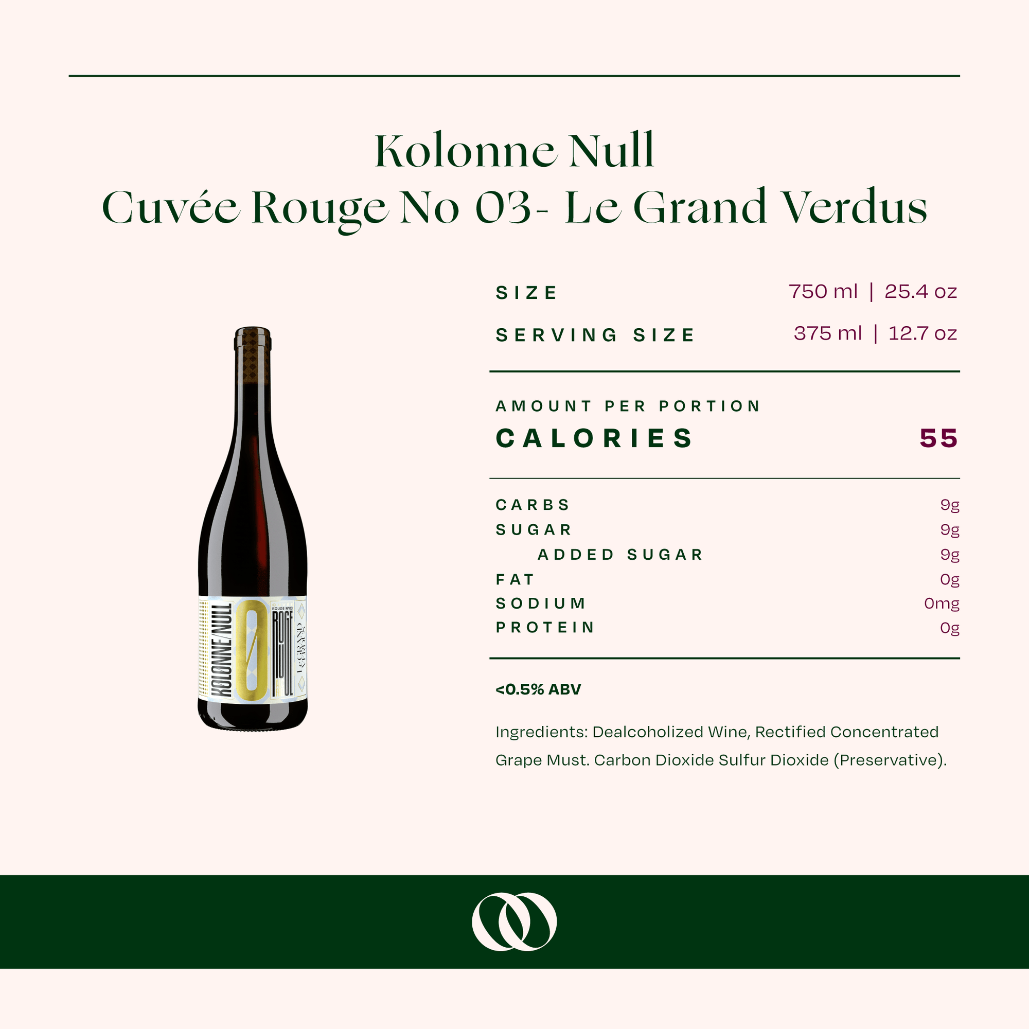 Kolonne Null Cuvée Rouge N°03 Edition Le Grand Verdus Non-Alcoholic Wine - Boisson