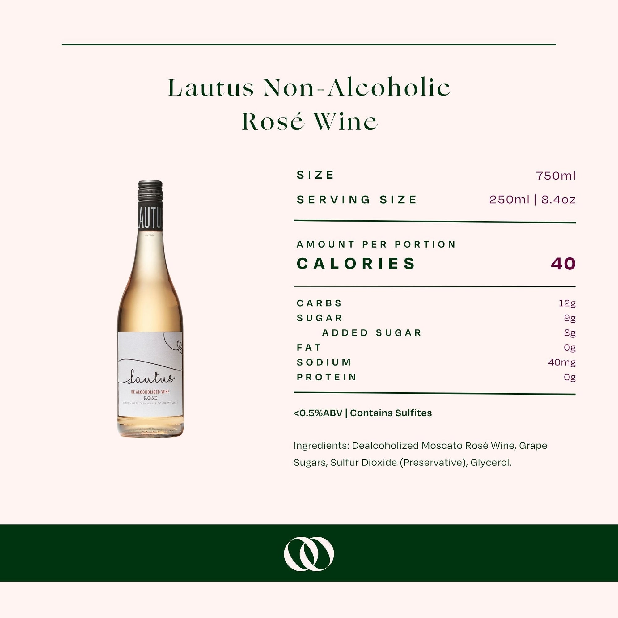 Lautus Non-Alcoholic Rosé Wine - Boisson