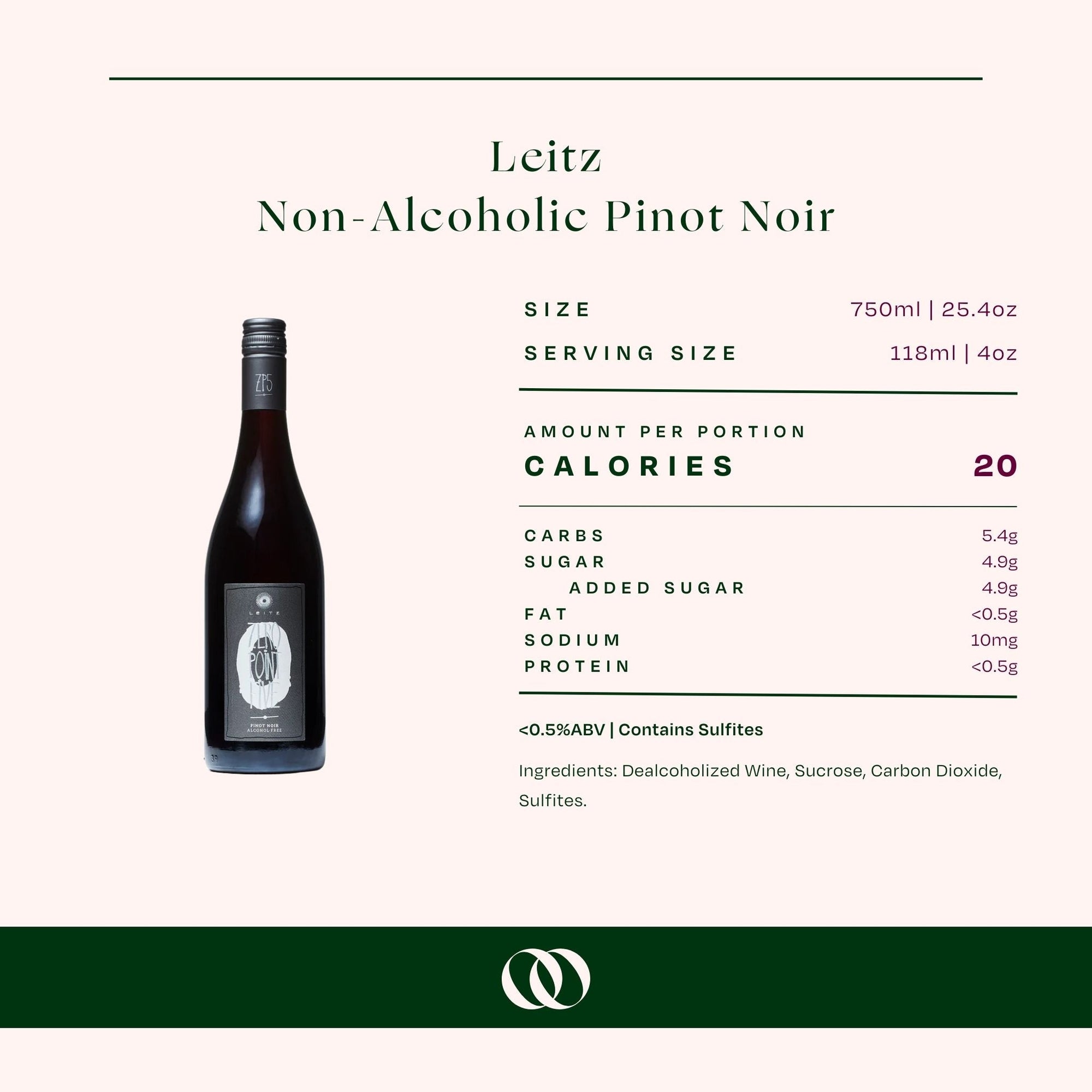 Leitz NV Zero Point Five Non-Alcoholic Pinot Noir - Boisson