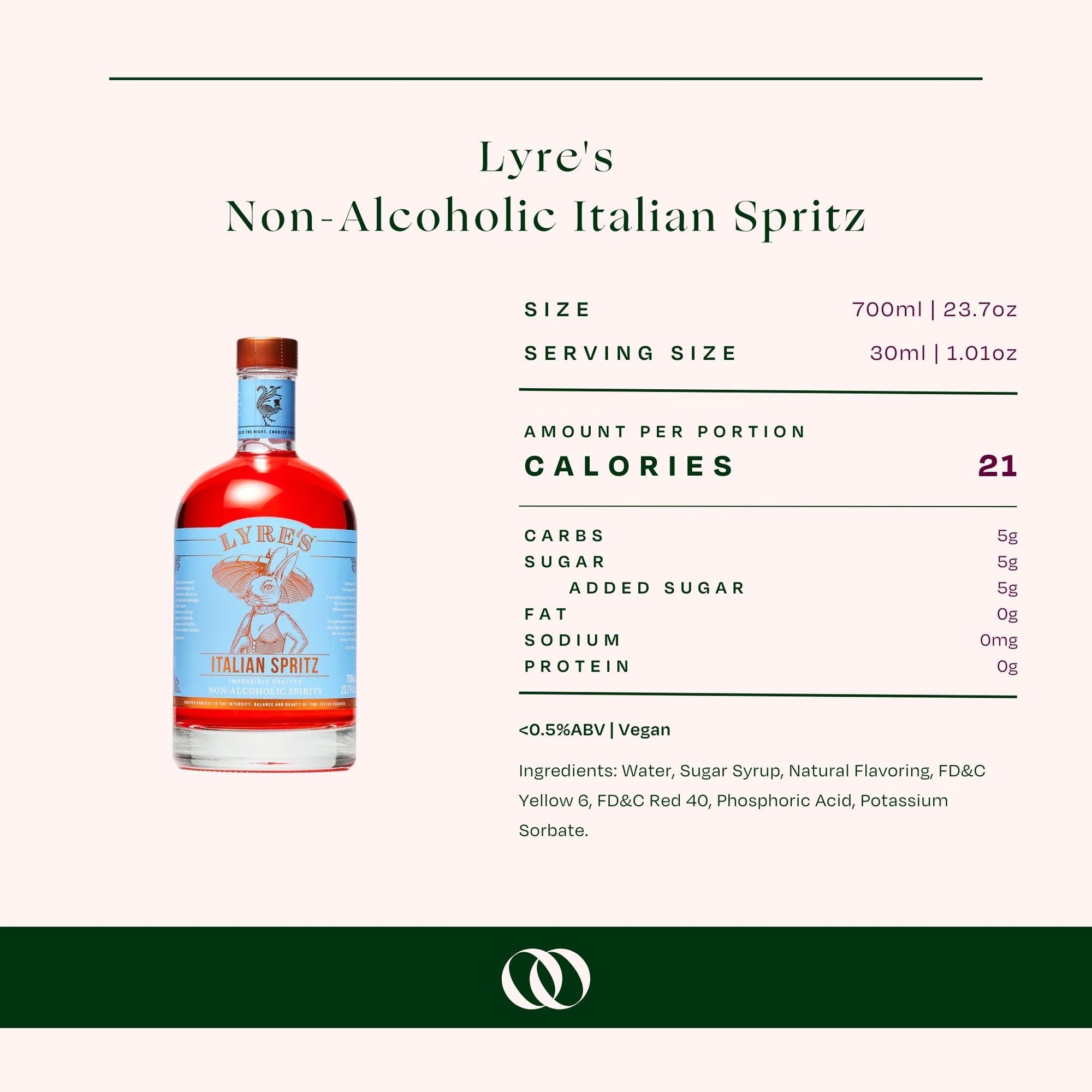 Lyre&#39;s Non-Alcoholic Italian Spritz - Boisson