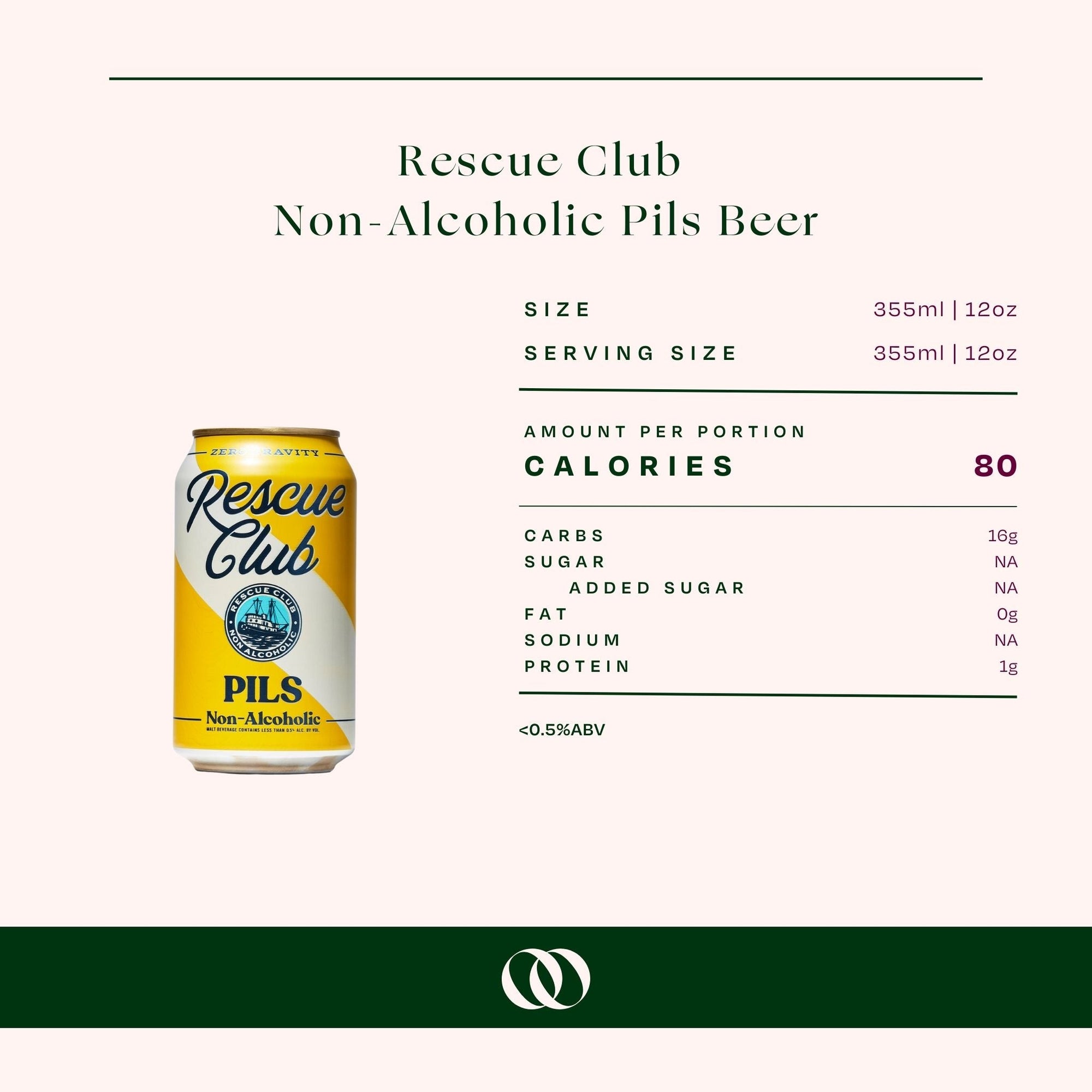 Rescue Club Non-Alcoholic PILS Beer - Boisson