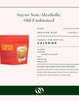Sayso Non-Alcoholic Old Fashioned (8 pack) - Boisson