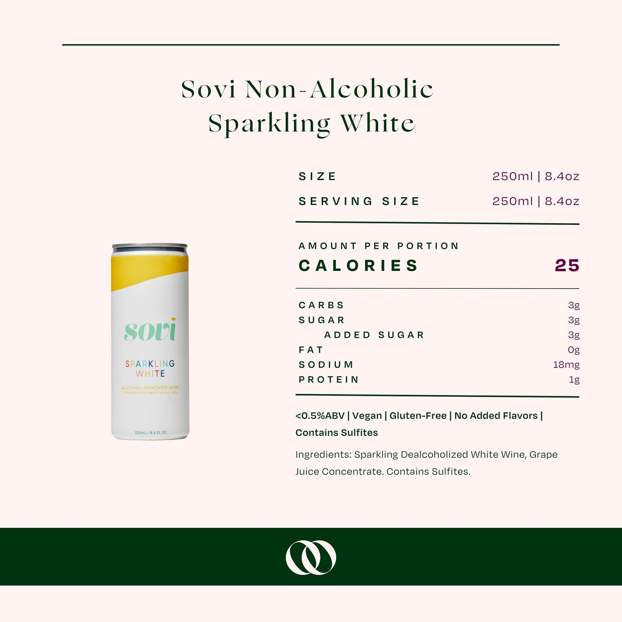 Sovi - Non-Alcoholic Sparkling White - (4 Pack) - Boisson
