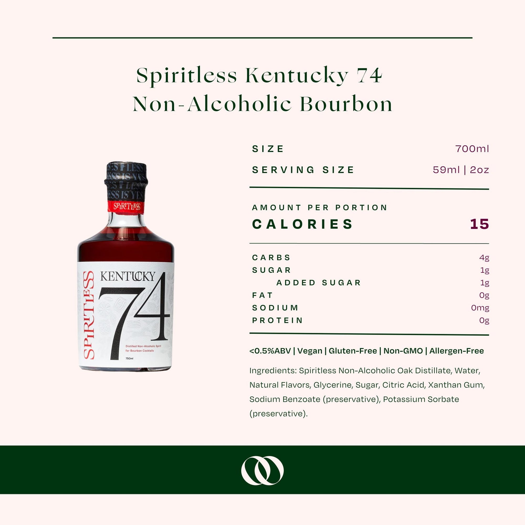 Spiritless - Kentucky 74 - Non-Alcoholic Bourbon -700 ml - Boisson