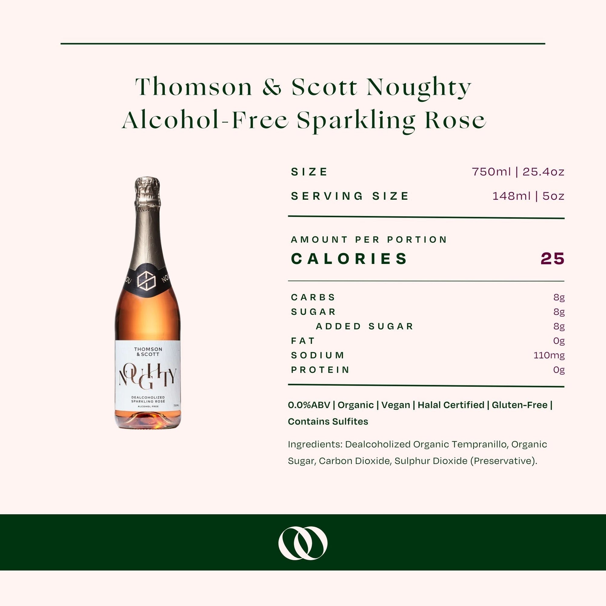 Thomson & Scott Noughty Alcohol-Free Sparkling Rosé - Boisson