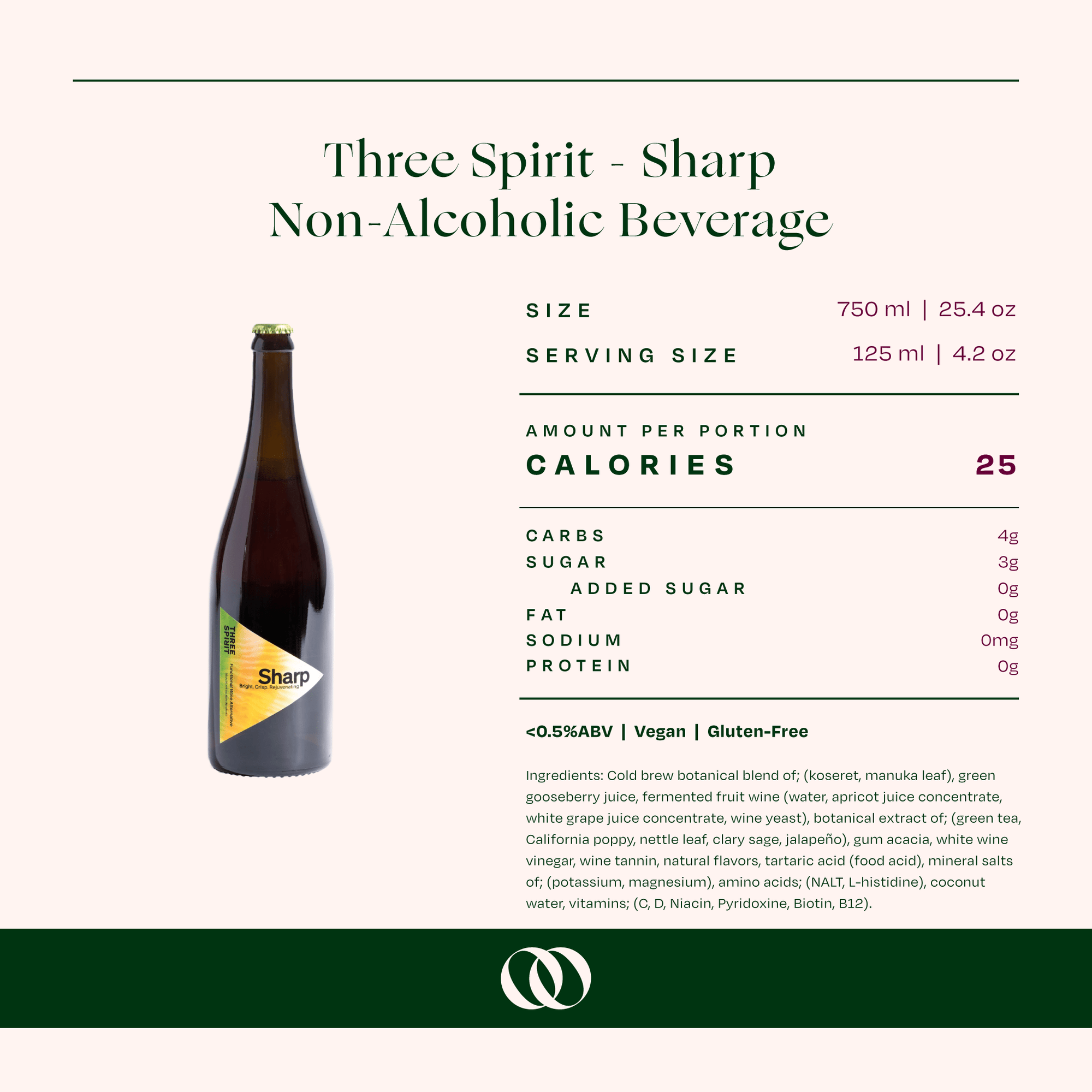 Three Spirit Blurred Vines Sharp Non-Alcoholic Beverage - Boisson