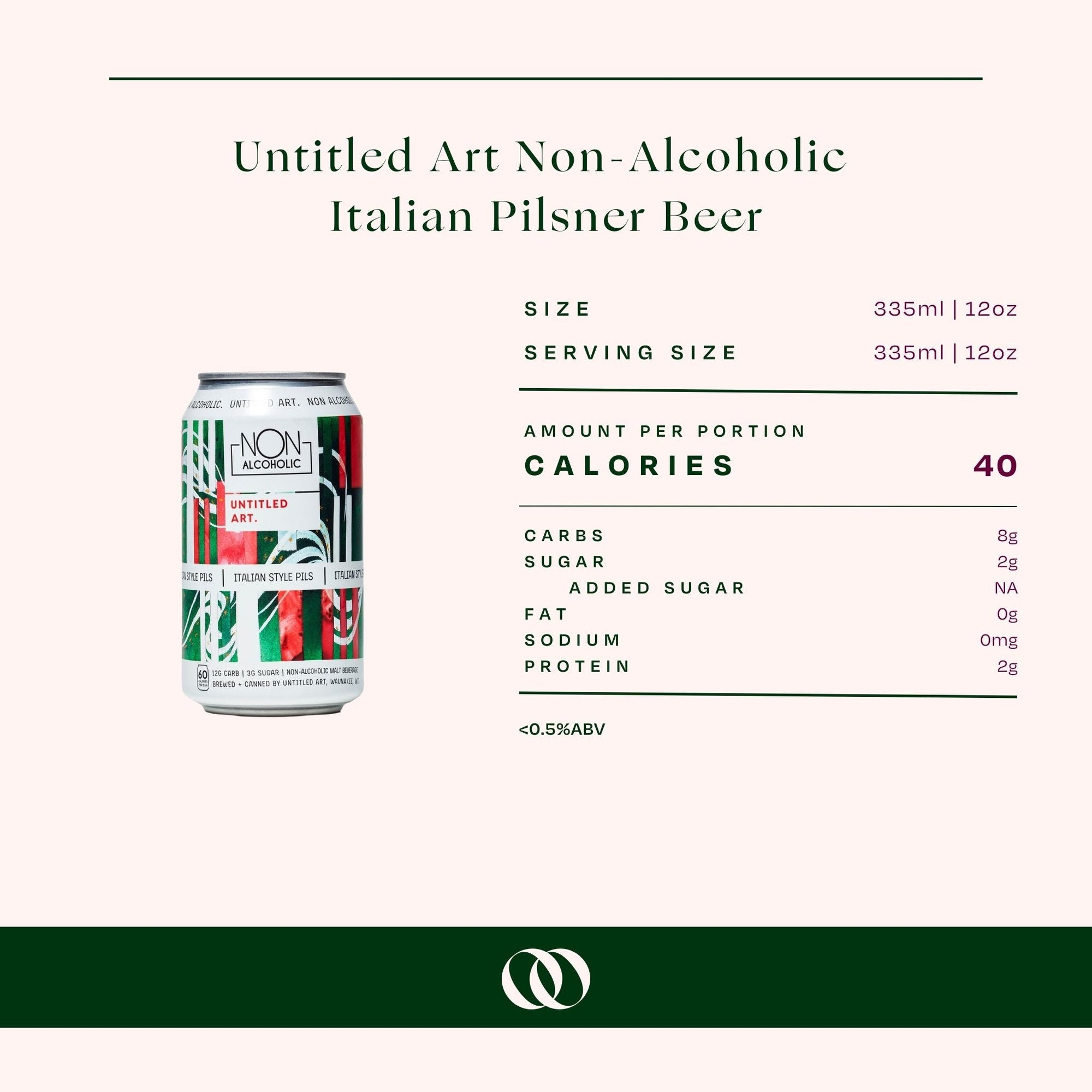 Untitled Art - Non-Alcoholic Italian Pilsner Beer - 6-pack - Boisson