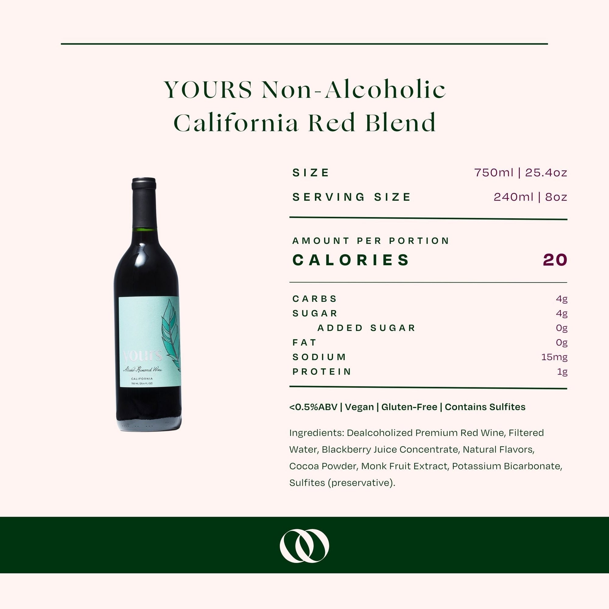 YOURS - Non-Alcoholic California Red Blend - Boisson